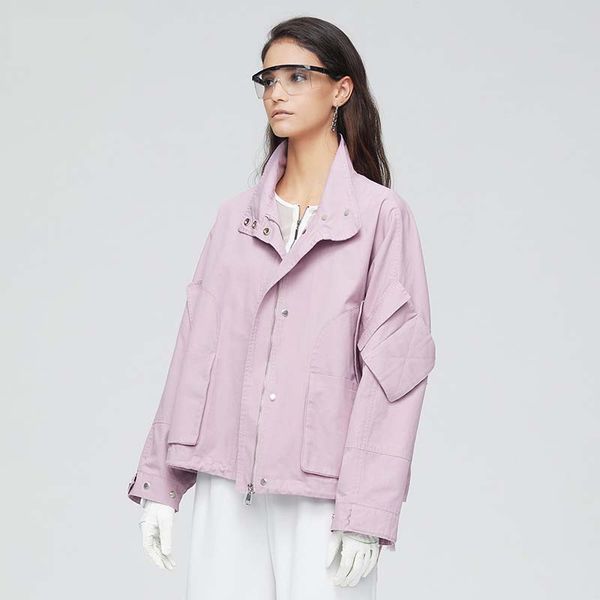 ed 2019 autumn style pure color long sleeve windproof wrinkle resistant cotton casual windbreaker women style, Tan;black
ed 2019 autumn style pure color long sleeve windproof wrinkle resistant cotton casual windbreaker women style, Tan;black