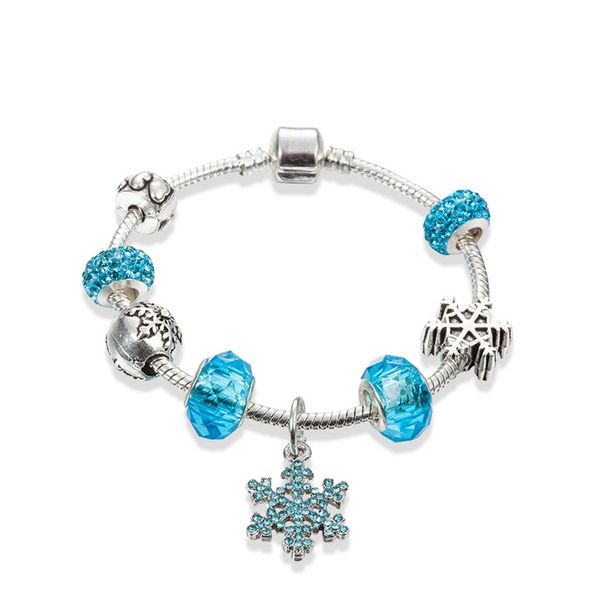 fashion crystal snowflake beaded diy bracelet for pandora blue pink pendant trend vintage pendant charm bracelet, Black
fashion crystal snowflake beaded diy bracelet for pandora blue pink pendant trend vintage pendant charm bracelet, Black