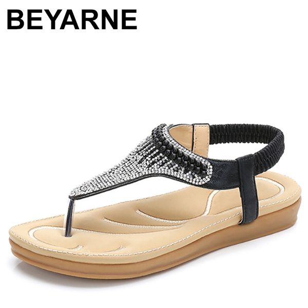 beyarne summer women casual flats sandals shoes woman bohemia rhinestone flip flop string bead gladiator beach sandals, Black
beyarne summer women casual flats sandals shoes woman bohemia rhinestone flip flop string bead gladiator beach sandals, Black