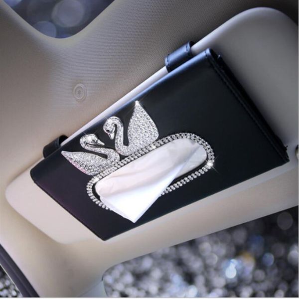 car tray sun visor ladies hanging swan car tissue box sunroof tissue tray box