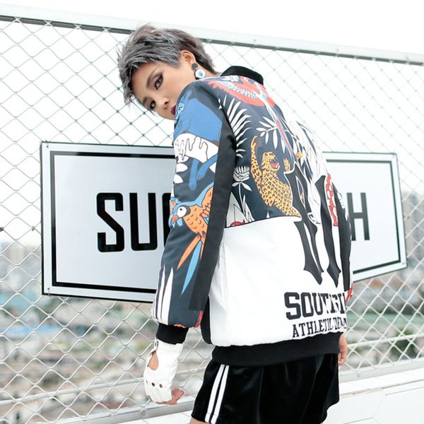 winter poloyester fiber quilted baseball jacket graffiti bomber jackets female harajuku hip short coat woman windbreaker, Black
winter poloyester fiber quilted baseball jacket graffiti bomber jackets female harajuku hip short coat woman windbreaker, Black