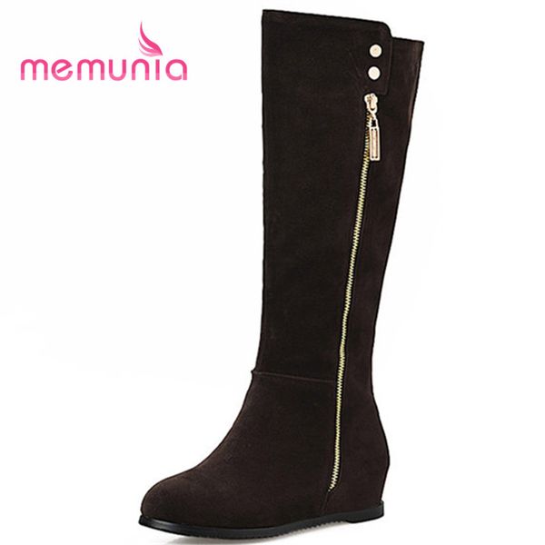 memunia simple zipper fashion boots height increasing winter snow boots med heels round toe women new 2018 knee high, Black
memunia simple zipper fashion boots height increasing winter snow boots med heels round toe women new 2018 knee high, Black