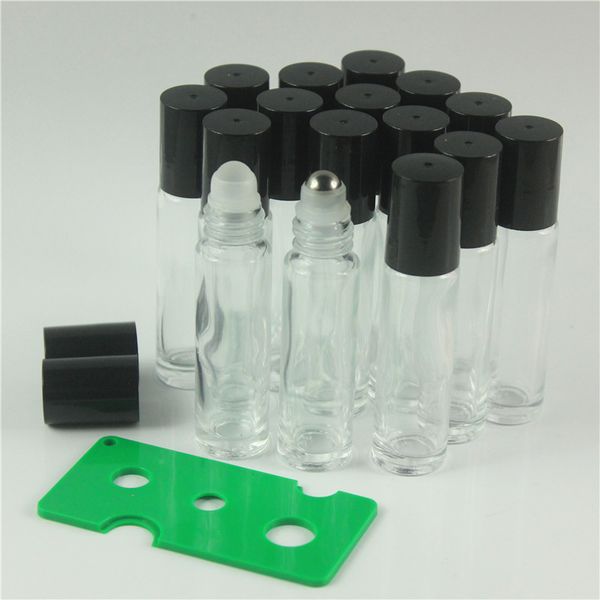 10ml clear glass roller bottles empty with stainless steel metal roll on ball for essential oil aromatherapy perfume
10ml clear glass roller bottles empty with stainless steel metal roll on ball for essential oil aromatherapy perfume