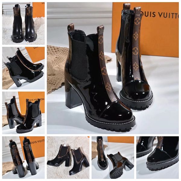 woman ankle boot chunky heels ankle boots brand designer boots lady classics print leather high shoes eu:5-11 with box 05, Black;grey
woman ankle boot chunky heels ankle boots brand designer boots lady classics print leather high shoes eu:5-11 with box 05, Black;grey
