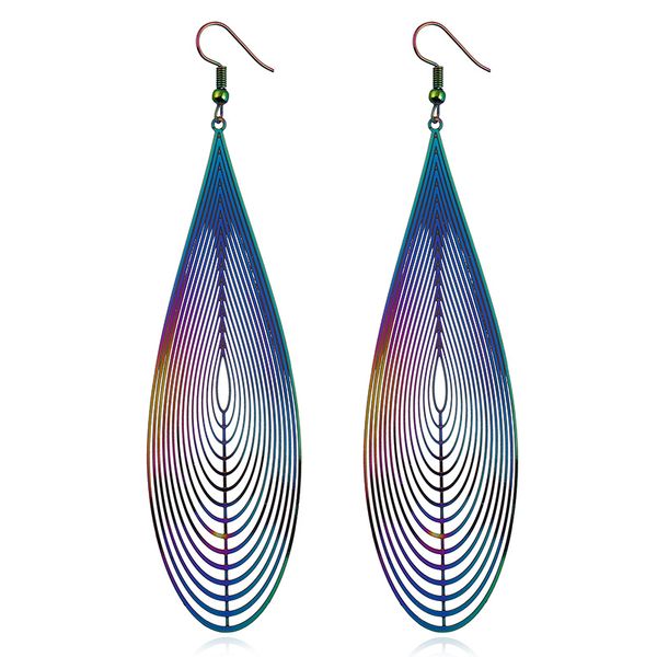 fashion boho colorful stainless steel dangle earrings vintage hollow out long leaves drop earring for women jewelry, Golden
fashion boho colorful stainless steel dangle earrings vintage hollow out long leaves drop earring for women jewelry, Golden