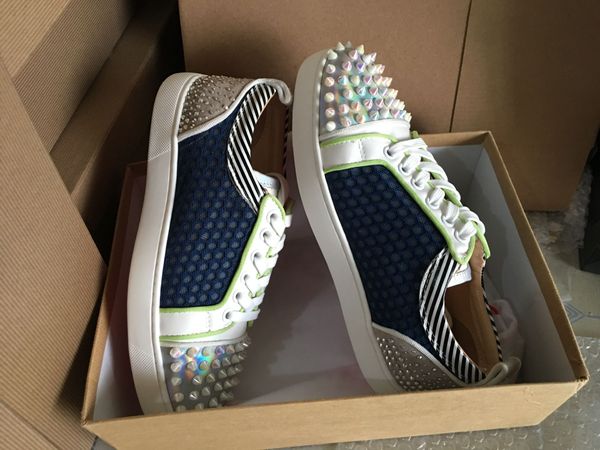 life p fashion women shoes sneakers spiked toe red bottom flat spiked leisure shoes,famous design red sole with mesh breather trainers, Black
life p fashion women shoes sneakers spiked toe red bottom flat spiked leisure shoes,famous design red sole with mesh breather trainers, Black