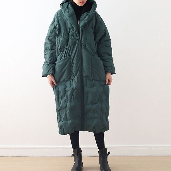 johnature autumn winter casual solid color zipper hooded cotton coat 2019 new long sleeve loose comfortable plus size women coat, Black
johnature autumn winter casual solid color zipper hooded cotton coat 2019 new long sleeve loose comfortable plus size women coat, Black
