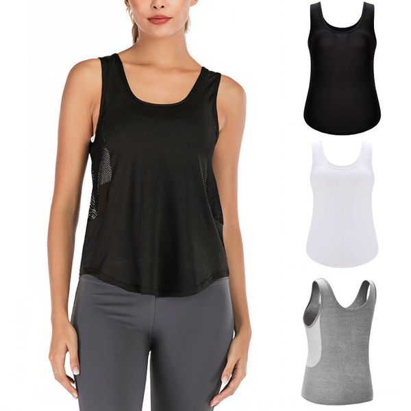 woman sport jersey t-shirt gym fitness sport yoga sleeveless vest singlet running training clothes comfortable, Black;blue 
woman sport jersey t-shirt gym fitness sport yoga sleeveless vest singlet running training clothes comfortable, Black;blue