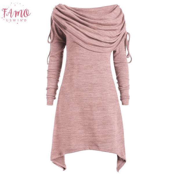 women and blouse winter warm ruched long foldover collar tunic shirts female solid irregular hem blusa plus size s 5xl 5$, White
women and blouse winter warm ruched long foldover collar tunic shirts female solid irregular hem blusa plus size s 5xl 5$, White