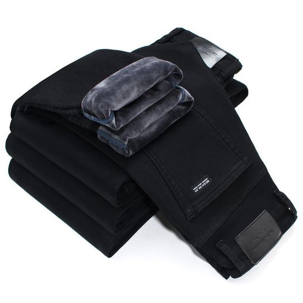 2020 winter thick fleece for cold men warm slim jeans elasticity skinny black jeans fashion casual pants trousers, Blue
2020 winter thick fleece for cold men warm slim jeans elasticity skinny black jeans fashion casual pants trousers, Blue