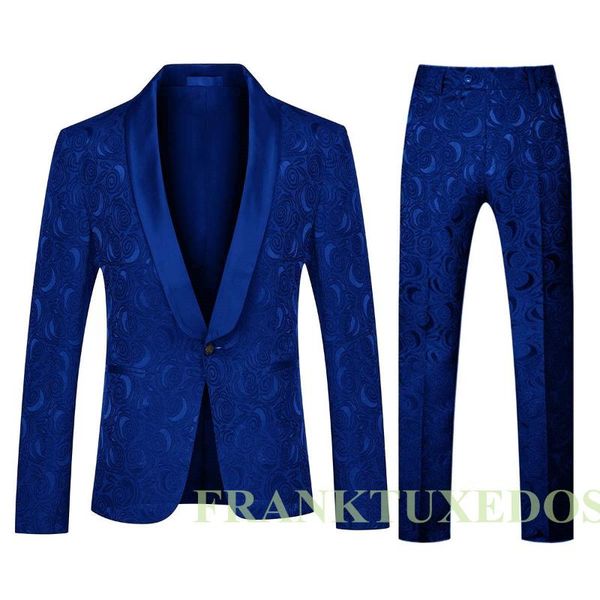 men wedding dress 2020 slim fit smoking royal blue jacquard tuxedo jacket groom formal suit mens 2 piece wedding man suit, White;black
men wedding dress 2020 slim fit smoking royal blue jacquard tuxedo jacket groom formal suit mens 2 piece wedding man suit, White;black
