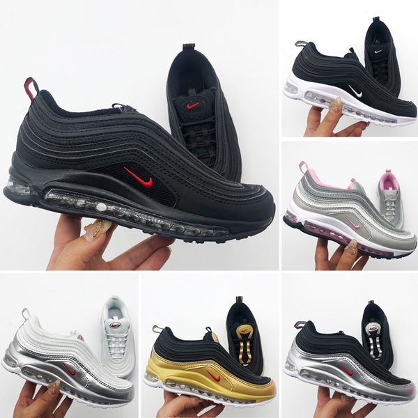 nike air max 97 2019 новое прибытие черное золото серебро детская обувь детские обувь бег для верхнего качества на открытом воздухе беговые, Black
nike air max 97 2019 новое прибытие черное золото серебро детская обувь детские обувь бег для верхнего качества на открытом воздухе беговые, Black