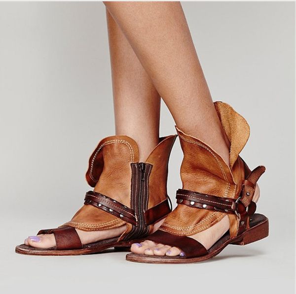 2019 summer rome new flat sandals large size gladiator women sandals peep toe buckle strap zipper design women flats shoes, Black
2019 summer rome new flat sandals large size gladiator women sandals peep toe buckle strap zipper design women flats shoes, Black