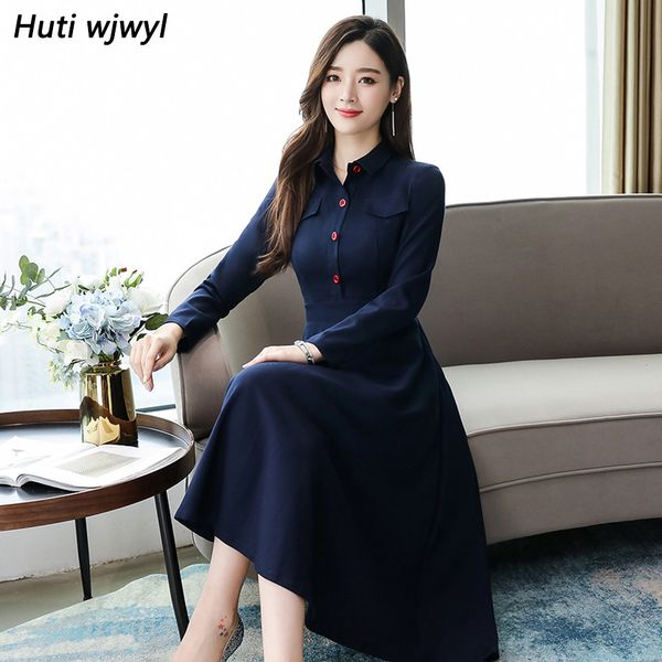 2019 vintage spring blue chic long sleeve midi dresses autumn winter plus size solid dress elegant women bodycon party vestidos, Black;gray
2019 vintage spring blue chic long sleeve midi dresses autumn winter plus size solid dress elegant women bodycon party vestidos, Black;gray