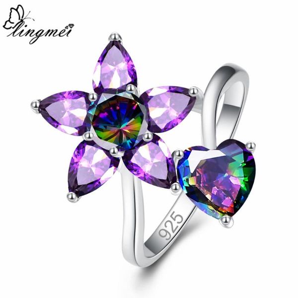 lingmei wholesale wedding bride flower jewelry heart cut rainbow & red & purple blue zirconsilver colorring size 6 7 8 9, Golden;silver
lingmei wholesale wedding bride flower jewelry heart cut rainbow & red & purple blue zirconsilver colorring size 6 7 8 9, Golden;silver