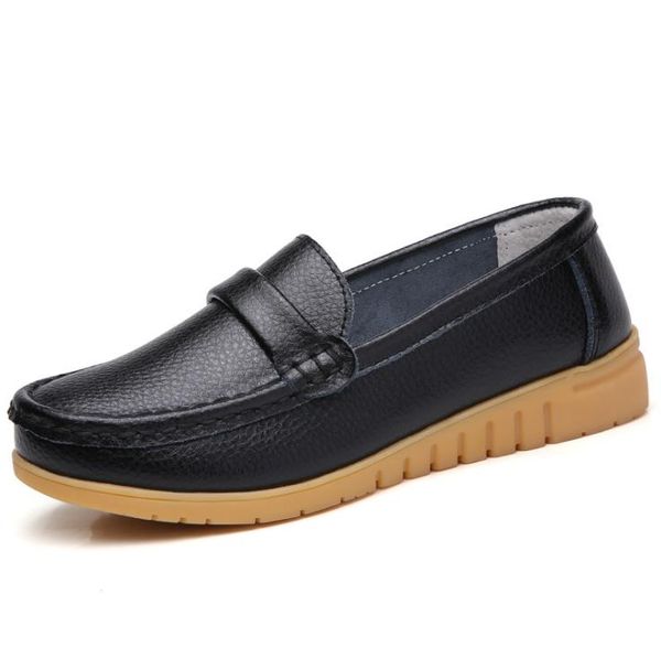 women casual shoes tide spring autumn leather flats comfortable non-slip women's shoes, Black
women casual shoes tide spring autumn leather flats comfortable non-slip women's shoes, Black
