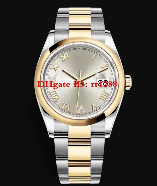 Новая модель 126231126233 Oyster Perpetual Дата 36мм Два тона золота стальной ленты Автоматичес
Новая модель 126231126233 Oyster Perpetual Дата 36мм Два тона золота стальной ленты Автоматичес