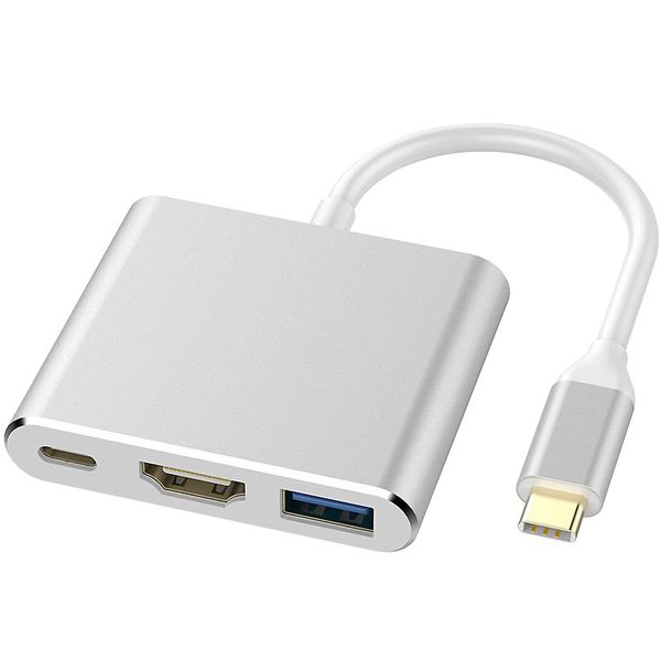 3 in 1 type-c smart adapter to hdmi/4k+pd fast charge+usb 3.0, usb hub adapter splitter for pc macbook hdtv mouse keyboard or other devices
3 in 1 type-c smart adapter to hdmi/4k+pd fast charge+usb 3.0, usb hub adapter splitter for pc macbook hdtv mouse keyboard or other devices
