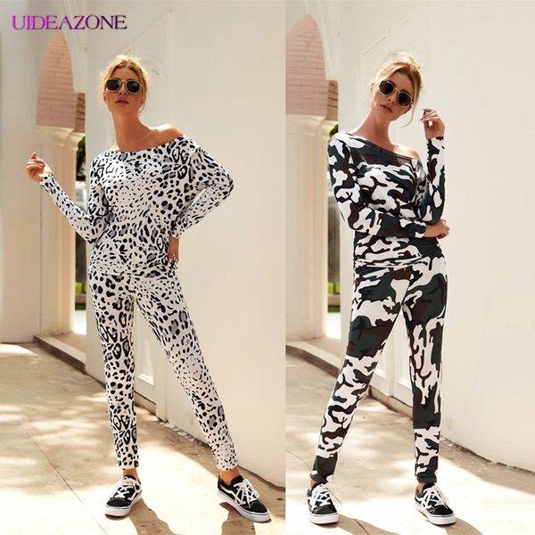 uideazone 2019 new women jogger casual daily spring autumn sets fashion leopard tracksuit sweatshirt pants 2pcs suits sportwear, White
uideazone 2019 new women jogger casual daily spring autumn sets fashion leopard tracksuit sweatshirt pants 2pcs suits sportwear, White