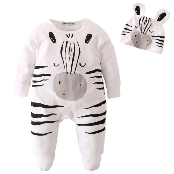 2020 new style newborn toddler baby boy girl rompers long sleeve cartoon zebra pattern jumpsuit+hat infant clothes outfits set, Blue
2020 new style newborn toddler baby boy girl rompers long sleeve cartoon zebra pattern jumpsuit+hat infant clothes outfits set, Blue