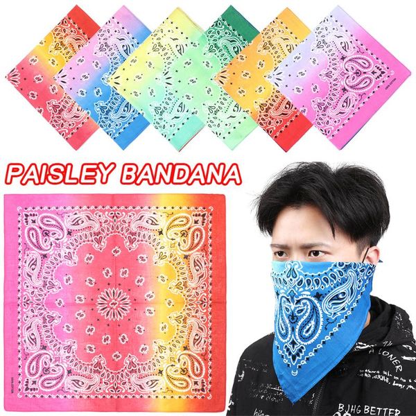 1 pc 100% cotton paisley bandana scarf gradation printed square scarves wristband hair band cycling hairband sports supplies, Black
1 pc 100% cotton paisley bandana scarf gradation printed square scarves wristband hair band cycling hairband sports supplies, Black