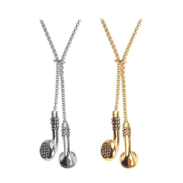 new music headsets necklace pendants women men hip hop headphone metal necklaces cool fashion jewelry, Silver
new music headsets necklace pendants women men hip hop headphone metal necklaces cool fashion jewelry, Silver