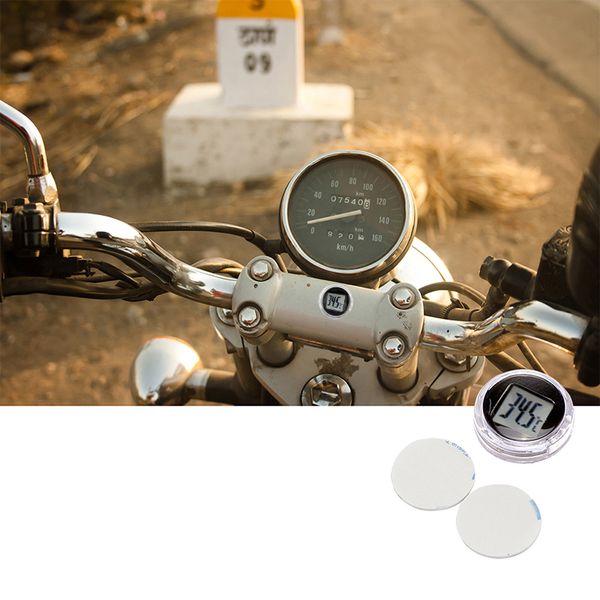 

mini waterproof motorcycle digital thermometer celsius stick-on motorbike mount digital thermometer moto accessories