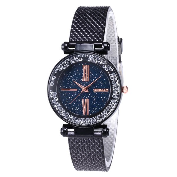 women fashion luxury leisure stainless steel starry sky rhinestone plastic mesh belt strap quartz wrist watch, Slivery;brown
women fashion luxury leisure stainless steel starry sky rhinestone plastic mesh belt strap quartz wrist watch, Slivery;brown
