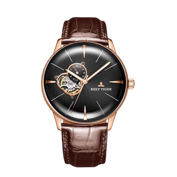 new reef tiger/rt luxury rose gold watch men's automatic mechanical watches tourbillon watches with brown leather strap rga8239, Slivery;brown
new reef tiger/rt luxury rose gold watch men's automatic mechanical watches tourbillon watches with brown leather strap rga8239, Slivery;brown