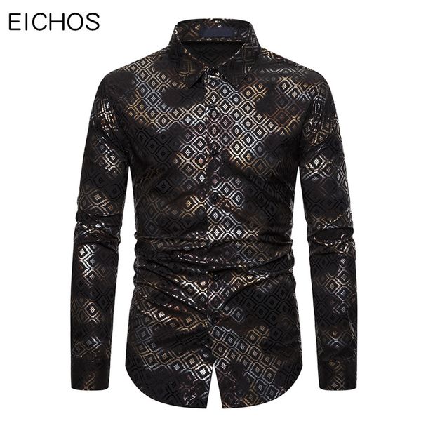 men's casual shirts spring men fashion bronzing floral print luxury shiny long sleeve night club wear camisa masculina, White;black
men's casual shirts spring men fashion bronzing floral print luxury shiny long sleeve night club wear camisa masculina, White;black
