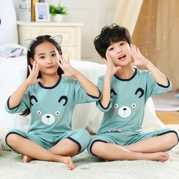 2020 children's cotton air-conditioned shirt boys and girls with seven sleeves pajamas set home clothes set baby's home clothes su
2020 children's cotton air-conditioned shirt boys and girls with seven sleeves pajamas set home clothes set baby's home clothes su