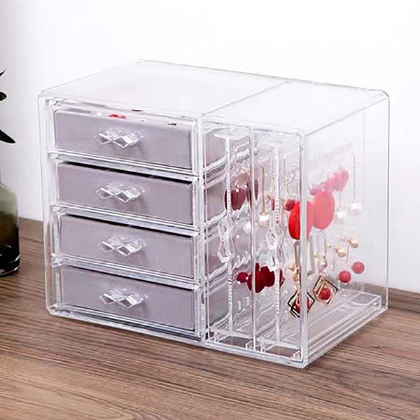 jewelry organizer 4 drawers 2 earring hanger two-in-one, clear rings bracelets necklaces box for women, girls gift, Pink;blue
jewelry organizer 4 drawers 2 earring hanger two-in-one, clear rings bracelets necklaces box for women, girls gift, Pink;blue