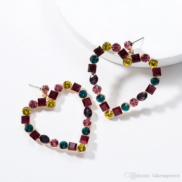 multicolor rhinestone heart stud earring women rhinestone heart earring gift for love girlfriend fashion jewelry accessories, Golden;silver
multicolor rhinestone heart stud earring women rhinestone heart earring gift for love girlfriend fashion jewelry accessories, Golden;silver