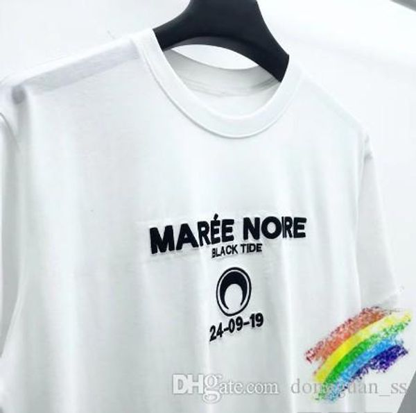 dongguan_ss 2020ss t shirts embroidery men women casaul tee t-shirts, White;black
