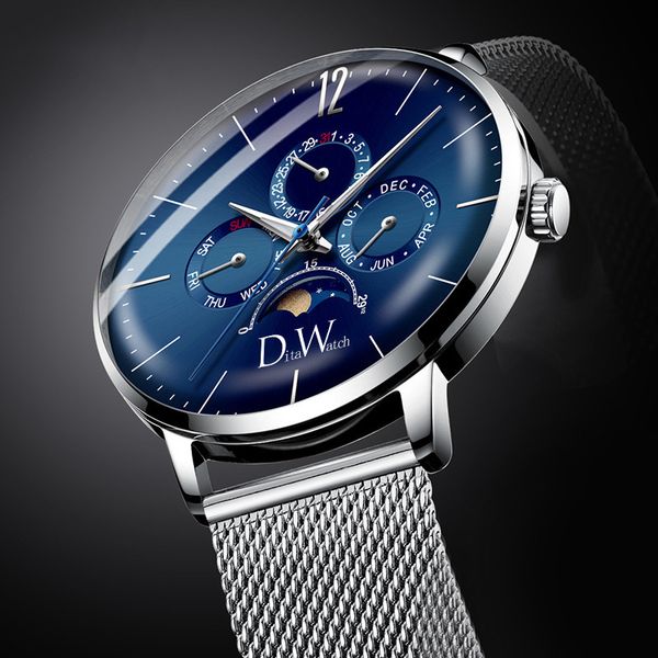 2019 new design watch luxury men's watches stainless steel blue personality date month quartz wristwatches masculino relogio, Slivery;brown
2019 new design watch luxury men's watches stainless steel blue personality date month quartz wristwatches masculino relogio, Slivery;brown