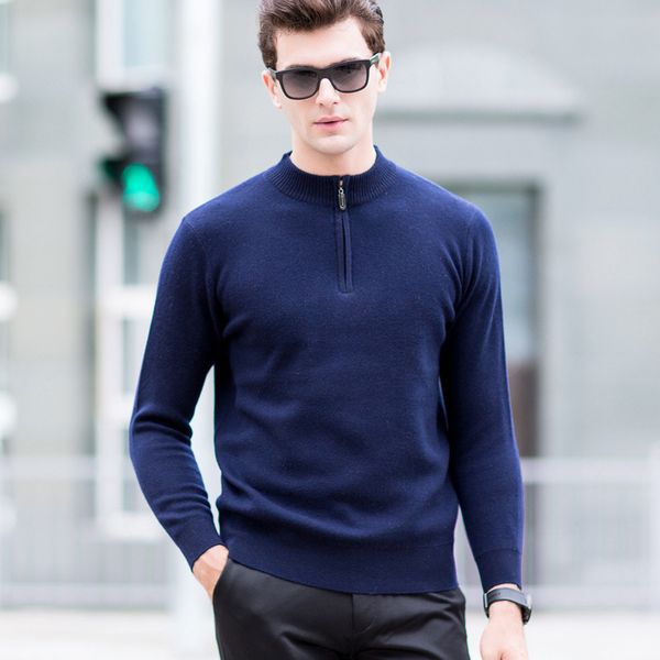 new mens 100% pure wool half height zipper thickened collar sweater autumn winter casual computer knitted sweatercoat size s-2xl, White;black
new mens 100% pure wool half height zipper thickened collar sweater autumn winter casual computer knitted sweatercoat size s-2xl, White;black