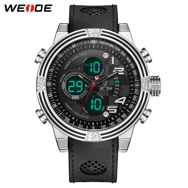 weide men sports numeral back light digital analog black quartz black buckle date sport wrist watch military relogio masculino, Slivery;brown
weide men sports numeral back light digital analog black quartz black buckle date sport wrist watch military relogio masculino, Slivery;brown