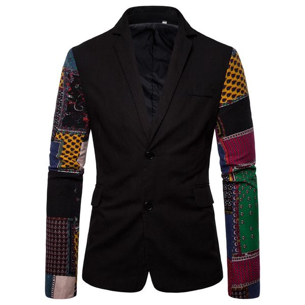 new slim fit casual jacket cotton men blazer jacket button mens suit 2019 autumn patchwork coat male suite 7.29, White;black
new slim fit casual jacket cotton men blazer jacket button mens suit 2019 autumn patchwork coat male suite 7.29, White;black
