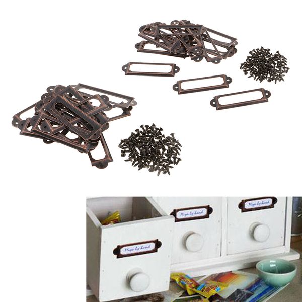 40pcs label frame 59x17mm filing cabinet label holders name tag card holder frames labels, indexes supply-red bronze
40pcs label frame 59x17mm filing cabinet label holders name tag card holder frames labels, indexes supply-red bronze