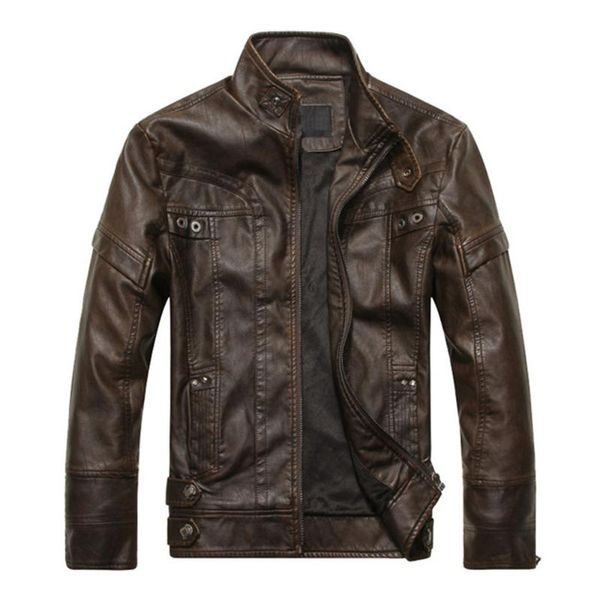 european and american men's leather coat autumn and winter plush fashion trend wash pu leather jacket coat locomotive, Black;brown
european and american men's leather coat autumn and winter plush fashion trend wash pu leather jacket coat locomotive, Black;brown