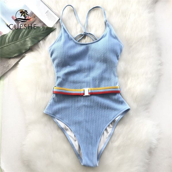 cupshe blue one-piece swimsuit women cut out soild monokinis with single waistband 2019 new girl beach bathing suit swimwear 
cupshe blue one-piece swimsuit women cut out soild monokinis with single waistband 2019 new girl beach bathing suit swimwear