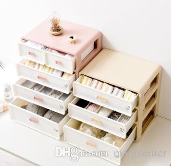 ящик ящик для хранения утолщенные пластиковые нижнее белье носки полотенце большой ящик для хранения 3 4 слоя одежды организатор спальня укр