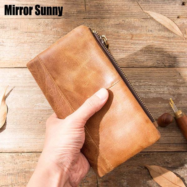 new men's wallets long style real leather card bag multi-card retro cowhide zipper coin purse young men's wallet large capacity, Red;black
new men's wallets long style real leather card bag multi-card retro cowhide zipper coin purse young men's wallet large capacity, Red;black