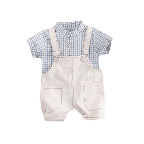 baby boy clothes summer baby boys short sleeve plaid print shirts+strap shorts casual outfits sets clothes for boys, White
baby boy clothes summer baby boys short sleeve plaid print shirts+strap shorts casual outfits sets clothes for boys, White