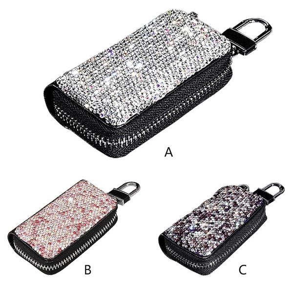crystal diamond key case for car key cover holder genuine leather wallets bag protect the car from wear tear
crystal diamond key case for car key cover holder genuine leather wallets bag protect the car from wear tear