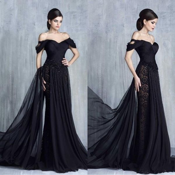 2020 tony chaaya lace applique beads prom dresses off shoulder sleeveless evening gowns sweep train formal dress
2020 tony chaaya lace applique beads prom dresses off shoulder sleeveless evening gowns sweep train formal dress