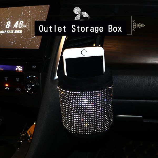 plush car outlet air vent storage box diamond auto mobile phone holder bag stowing tidying automobiles interior accessories
plush car outlet air vent storage box diamond auto mobile phone holder bag stowing tidying automobiles interior accessories