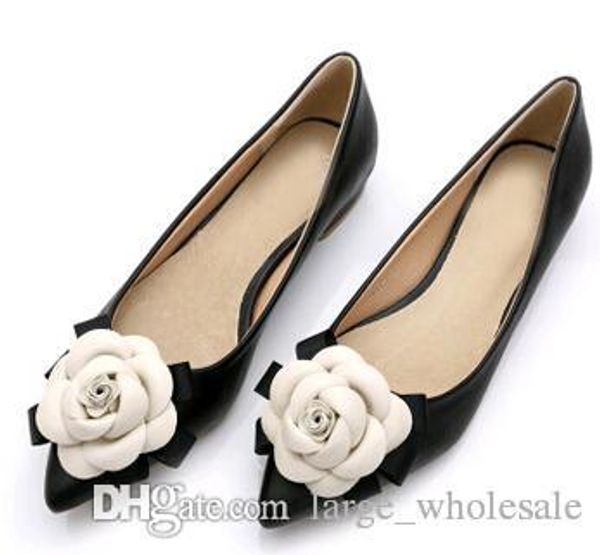 big size sweet shoes style women casual shoes camellia flowers mixed colors shallow mouth pointed toe flat shoes lady single, Black
big size sweet shoes style women casual shoes camellia flowers mixed colors shallow mouth pointed toe flat shoes lady single, Black