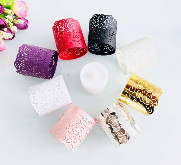 european pattern tea wax lamp paper ring hollowed out lampshade party decoration paper lace led electronic candle lamp wedding accessories, Black
european pattern tea wax lamp paper ring hollowed out lampshade party decoration paper lace led electronic candle lamp wedding accessories, Black