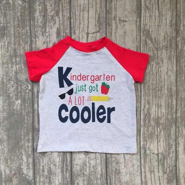 sell 2018 new arrival back to school boy short sleeves kinder garten red with grey boutique outfit 5t-7t available, White
sell 2018 new arrival back to school boy short sleeves kinder garten red with grey boutique outfit 5t-7t available, White
